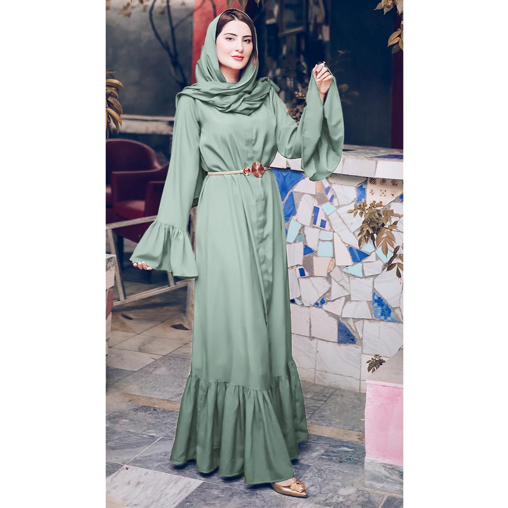 Pleated Maxi Abaya (Pastel color) for Women in Pakistan